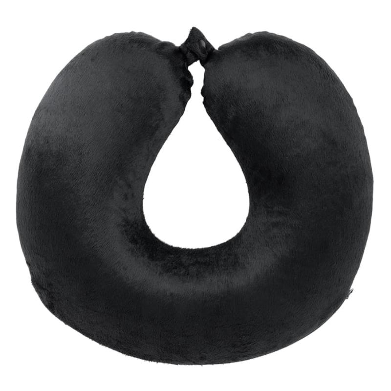 Подушка дорожная  "SOFT", memory foam, микрофибра,серый