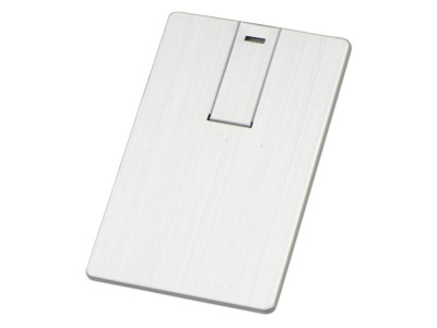 USB-флешка на 64 Гб Card Metal в виде металлической карты