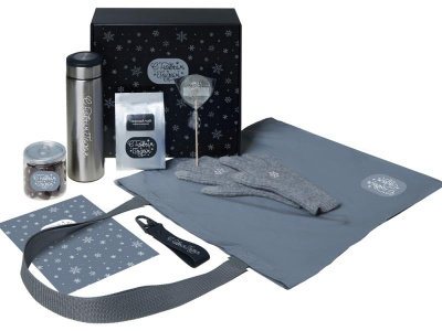 Подарочный набор Re:Breathe с перчатками, термосом и чаем