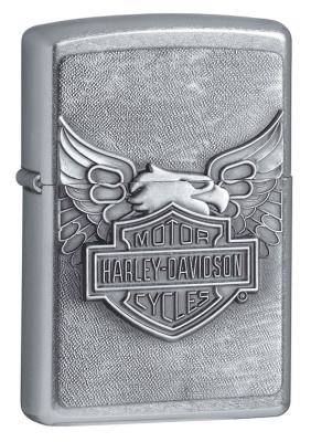 Зажигалка ZIPPO HarleyDavidson®, с покрытием Street Chrome™, латунь, 38x13x57 мм