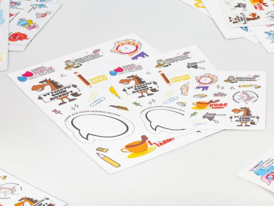 Наклейки ПВХ Sticker Pack на заказ