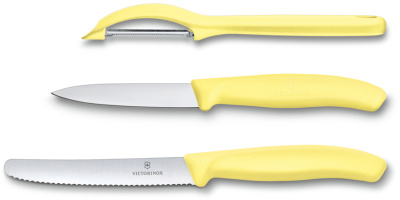 Набор из 3 ножей VICTORINOX Swiss Classic: нож для овощей, столовый нож 11 см, нож для овощей 8 см