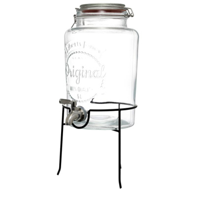 Диспенсер для напитков с подставкой maison jar, 5 л