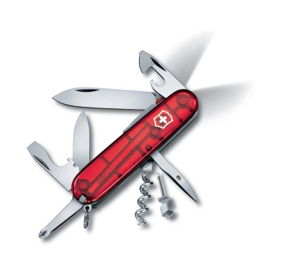 Нож перочинный VICTORINOX Spartan Lite, 91 мм, 15 функций, полупрозрачный