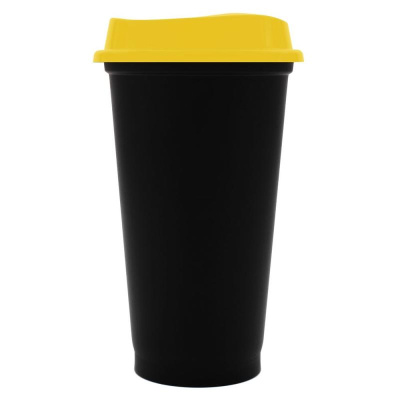 Стакан с крышкой Color Cap Black