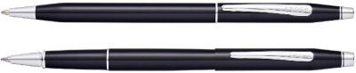 Набор Cross Classic Century Black Lacquer: шариковая ручка и ручкароллер