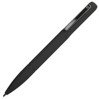 Ручка шариковая NEO с подсветкой после гравировки, soft touch, красный/темно-серый, металл/пластик