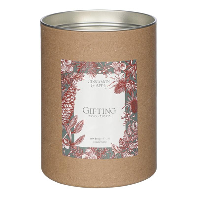 Свеча ароматическая gifting, cinnamon&apple (н), 40 ч