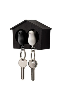 Держатель и брелок для ключей Duo Sparrow, черный