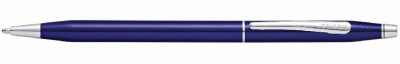 Шариковая ручка Cross Classic Century Translucent Blue Lacquer,  ярко
