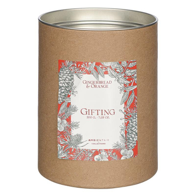 Свеча ароматическая gifting, gingerbread&orange (н), 40 ч